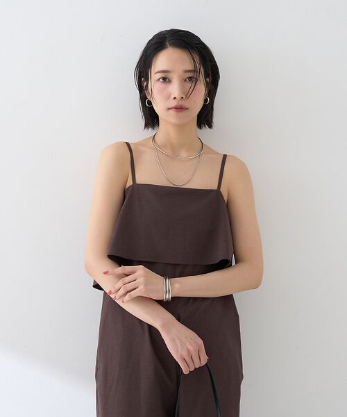 Rouge vif la cle / ルージュ・ヴィフ ラクレ サロペット・オールインワン | フレアストレートワイドサロペット | 詳細6