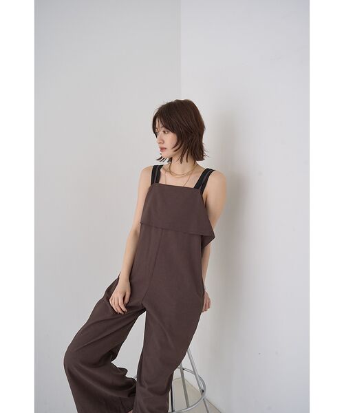 Rouge vif la cle / ルージュ・ヴィフ ラクレ サロペット・オールインワン | フレアストレートワイドサロペット | 詳細8