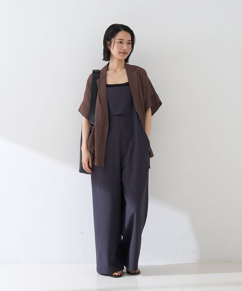 Rouge vif la cle / ルージュ・ヴィフ ラクレ サロペット・オールインワン | フレアストレートワイドサロペット | 詳細20