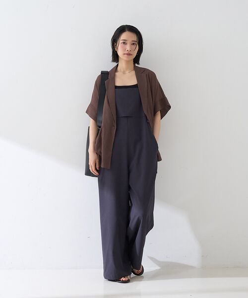 Rouge vif la cle / ルージュ・ヴィフ ラクレ サロペット・オールインワン | フレアストレートワイドサロペット | 詳細21