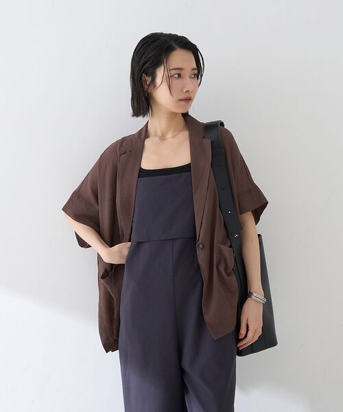 Rouge vif la cle / ルージュ・ヴィフ ラクレ サロペット・オールインワン | フレアストレートワイドサロペット | 詳細25