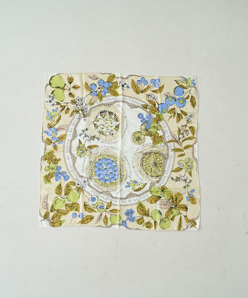 Rouge vif la cle / ルージュ・ヴィフ ラクレ バンダナ・スカーフ | 【manipuri/マニプリ】アンティークレシピ スカーフ 65×65 | 詳細6