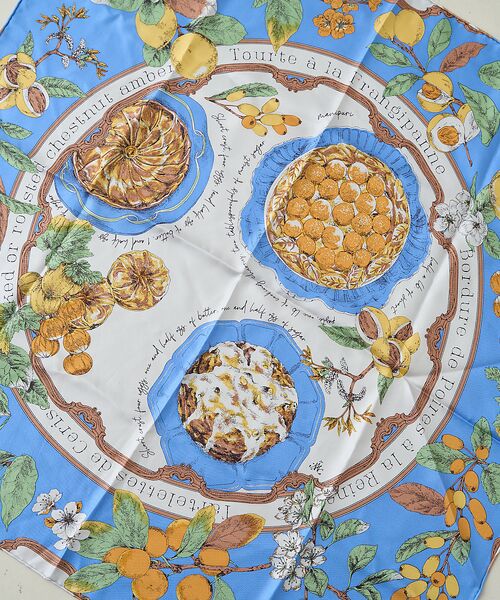 Rouge vif la cle / ルージュ・ヴィフ ラクレ バンダナ・スカーフ | 【manipuri/マニプリ】アンティークレシピ スカーフ 65×65 | 詳細18