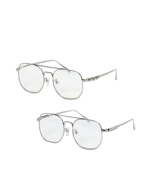 Rouge vif la cle / ルージュ・ヴィフ ラクレ サングラス・メガネ | 【heyep／ヘイップ】ラインストーン&ロゴ付アビエイターメガネ | 詳細5