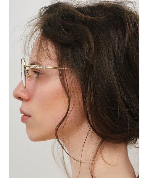 Rouge vif la cle / ルージュ・ヴィフ ラクレ サングラス・メガネ | 【heyep／ヘイップ】ラインストーン&ロゴ付アビエイターメガネ | 詳細9