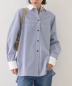 Rouge vif la cle / ルージュ・ヴィフ ラクレ シャツ・ブラウス | コットンストライプクレリックシャツ