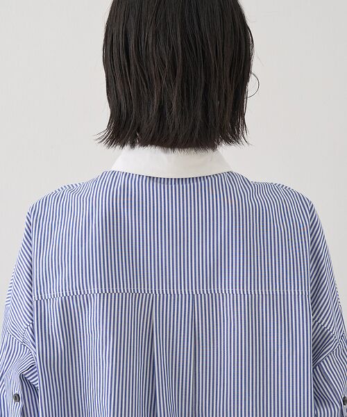 Rouge vif la cle / ルージュ・ヴィフ ラクレ シャツ・ブラウス | コットンストライプクレリックシャツ | 詳細14