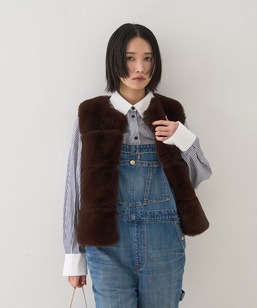 Rouge vif la cle / ルージュ・ヴィフ ラクレ シャツ・ブラウス | コットンストライプクレリックシャツ | 詳細23