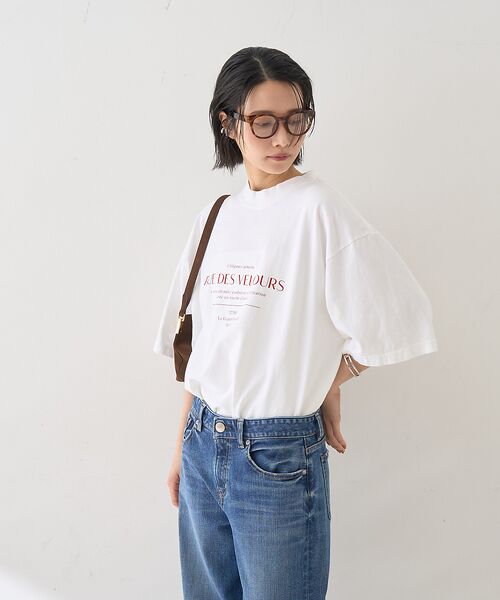Rouge vif la cle / ルージュ・ヴィフ ラクレ Tシャツ | ピグメントロゴBIG Tシャツ | 詳細3