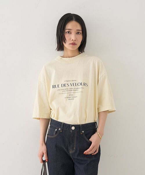 Rouge vif la cle / ルージュ・ヴィフ ラクレ Tシャツ | ピグメントロゴBIG Tシャツ | 詳細13