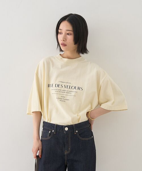Rouge vif la cle / ルージュ・ヴィフ ラクレ Tシャツ | ピグメントロゴBIG Tシャツ | 詳細16