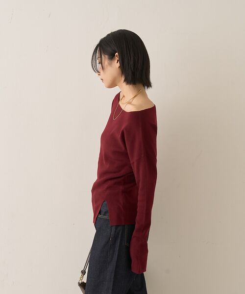 Rouge vif la cle / ルージュ・ヴィフ ラクレ ニット・セーター | 【セットアップ対応】フレアドルマンニットプルオーバー | 詳細3