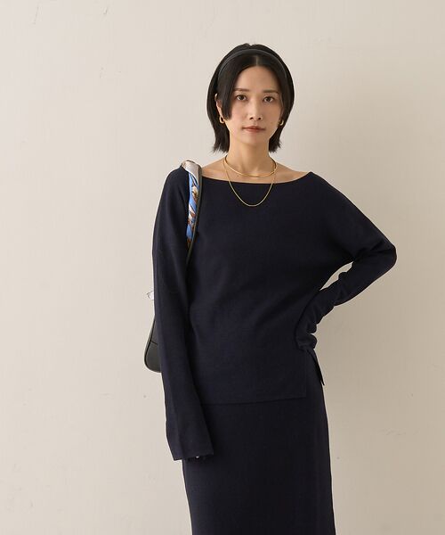 Rouge vif la cle / ルージュ・ヴィフ ラクレ ニット・セーター | 【セットアップ対応】フレアドルマンニットプルオーバー | 詳細11