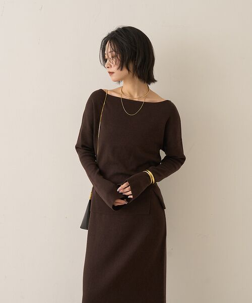 Rouge vif la cle / ルージュ・ヴィフ ラクレ ニット・セーター | 【セットアップ対応】フレアドルマンニットプルオーバー | 詳細16