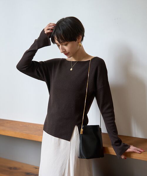 Rouge vif la cle / ルージュ・ヴィフ ラクレ ニット・セーター | 【セットアップ対応】フレアドルマンニットプルオーバー | 詳細17