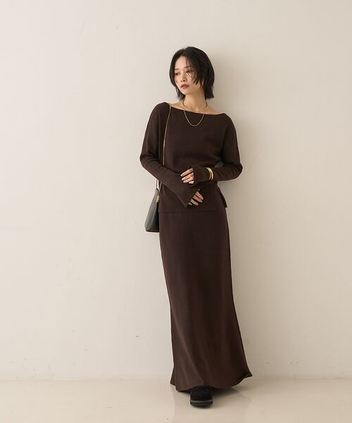 Rouge vif la cle / ルージュ・ヴィフ ラクレ ニット・セーター | 【セットアップ対応】フレアドルマンニットプルオーバー | 詳細19