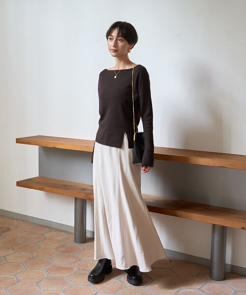 Rouge vif la cle / ルージュ・ヴィフ ラクレ ニット・セーター | 【セットアップ対応】フレアドルマンニットプルオーバー | 詳細21