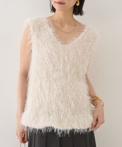 Rouge vif la cle / ルージュ・ヴィフ ラクレ ニット・セーター | コンビフェザーニットベスト