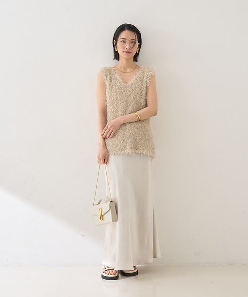 Rouge vif la cle / ルージュ・ヴィフ ラクレ ニット・セーター | コンビフェザーニットベスト | 詳細18