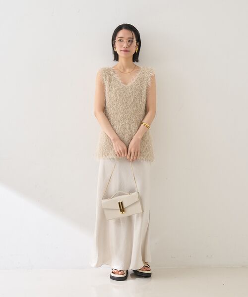 Rouge vif la cle / ルージュ・ヴィフ ラクレ ニット・セーター | コンビフェザーニットベスト | 詳細19