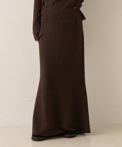 Rouge vif la cle / ルージュ・ヴィフ ラクレ ロング・マキシ丈スカート | 【セットアップ対応】セミフレアニットスカート