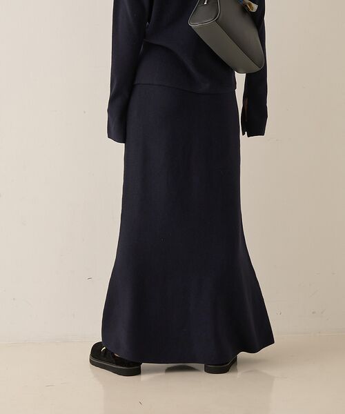 Rouge vif la cle / ルージュ・ヴィフ ラクレ ロング・マキシ丈スカート | 【セットアップ対応】セミフレアニットスカート | 詳細5