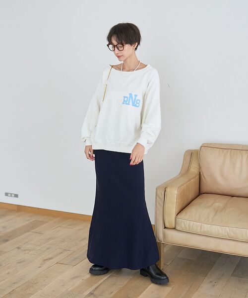 Rouge vif la cle / ルージュ・ヴィフ ラクレ ロング・マキシ丈スカート | 【セットアップ対応】セミフレアニットスカート | 詳細7