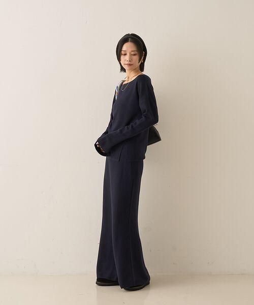 Rouge vif la cle / ルージュ・ヴィフ ラクレ ロング・マキシ丈スカート | 【セットアップ対応】セミフレアニットスカート | 詳細9