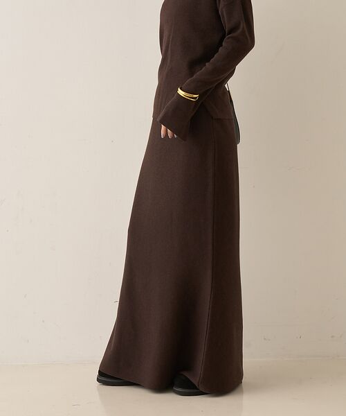 Rouge vif la cle / ルージュ・ヴィフ ラクレ ロング・マキシ丈スカート | 【セットアップ対応】セミフレアニットスカート | 詳細11