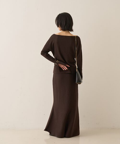 Rouge vif la cle / ルージュ・ヴィフ ラクレ ロング・マキシ丈スカート | 【セットアップ対応】セミフレアニットスカート | 詳細20