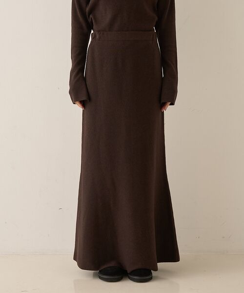 Rouge vif la cle / ルージュ・ヴィフ ラクレ ロング・マキシ丈スカート | 【セットアップ対応】セミフレアニットスカート | 詳細21