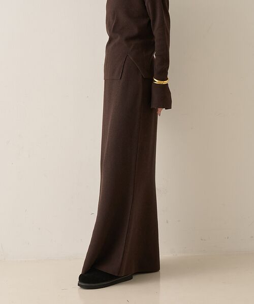 Rouge vif la cle / ルージュ・ヴィフ ラクレ ロング・マキシ丈スカート | 【セットアップ対応】セミフレアニットスカート | 詳細15