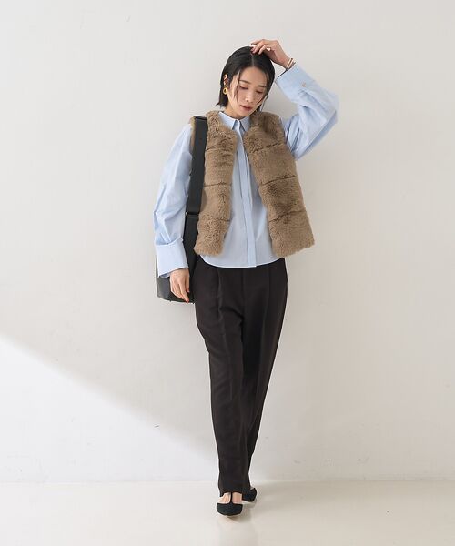 Rouge vif la cle / ルージュ・ヴィフ ラクレ パンツ | 【セットアップ対応】【3サイズ展開】ストレッチダブルクロステーパードパンツ | 詳細10