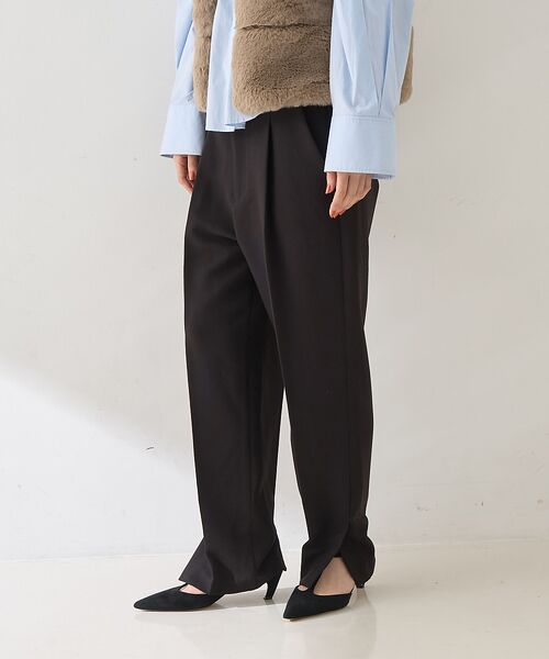 Rouge vif la cle / ルージュ・ヴィフ ラクレ パンツ | 【セットアップ対応】【3サイズ展開】ストレッチダブルクロステーパードパンツ | 詳細3