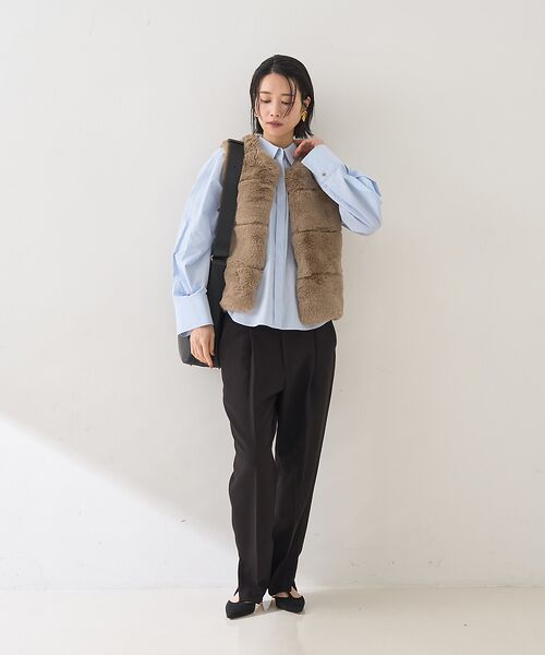 Rouge vif la cle / ルージュ・ヴィフ ラクレ パンツ | 【セットアップ対応】【3サイズ展開】ストレッチダブルクロステーパードパンツ | 詳細9