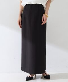 Rouge vif la cle / ルージュ・ヴィフ ラクレ ロング・マキシ丈スカート | 【セットアップ対応】【3サイズ展開】ストレッチダブルクロスタイトスリットスカート