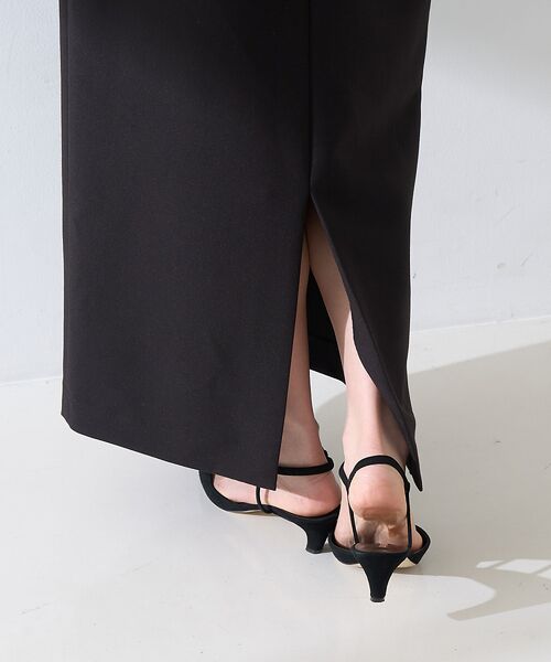 Rouge vif la cle / ルージュ・ヴィフ ラクレ ロング・マキシ丈スカート | 【セットアップ対応】【3サイズ展開】ストレッチダブルクロスタイトスリットスカート | 詳細29