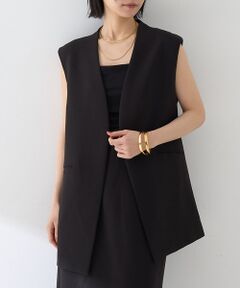 Rouge vif la cle / ルージュ・ヴィフ ラクレ ベスト | 【セットアップ対応】ストレッチダブルクロスジレ