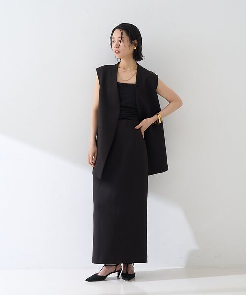 Rouge vif la cle / ルージュ・ヴィフ ラクレ ベスト | 【セットアップ対応】ストレッチダブルクロスジレ | 詳細11