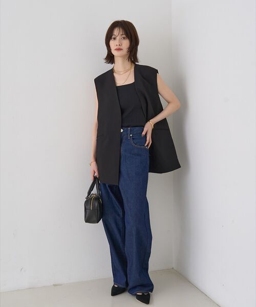 Rouge vif la cle / ルージュ・ヴィフ ラクレ ベスト | 【セットアップ対応】ストレッチダブルクロスジレ | 詳細19