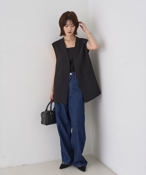 Rouge vif la cle / ルージュ・ヴィフ ラクレ ベスト | 【セットアップ対応】ストレッチダブルクロスジレ | 詳細20