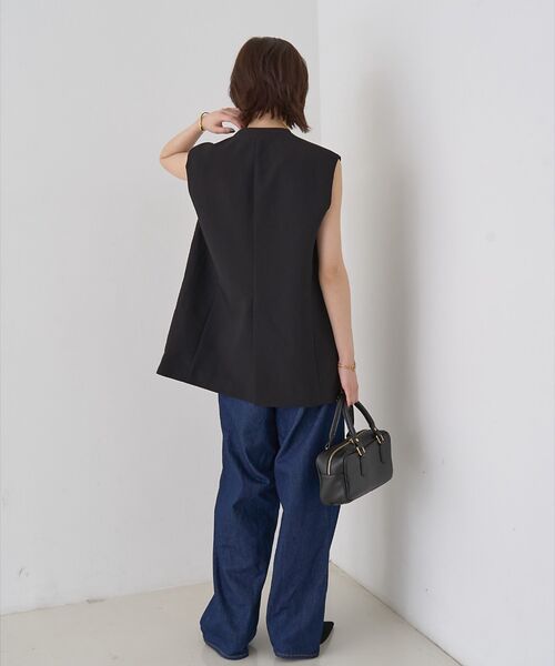 Rouge vif la cle / ルージュ・ヴィフ ラクレ ベスト | 【セットアップ対応】ストレッチダブルクロスジレ | 詳細22