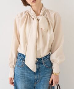 Rouge vif la cle / ルージュ・ヴィフ ラクレ シャツ・ブラウス | 【一部店舗限定】袖ボリュームボウタイブラウス