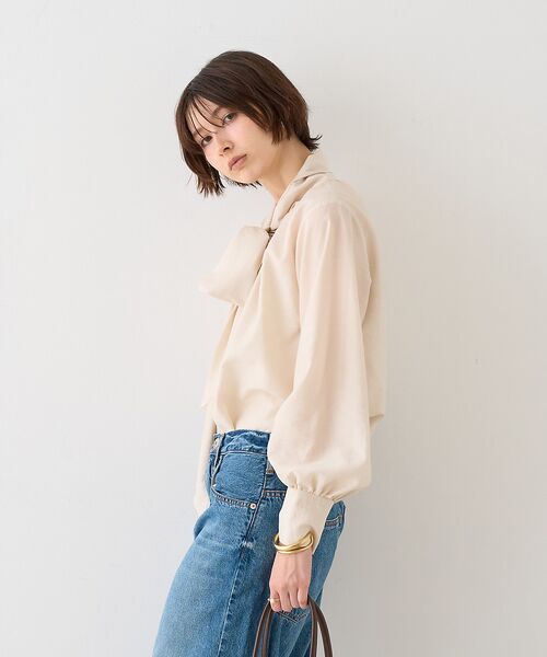 Rouge vif la cle / ルージュ・ヴィフ ラクレ シャツ・ブラウス | 【一部店舗限定】袖ボリュームボウタイブラウス | 詳細1