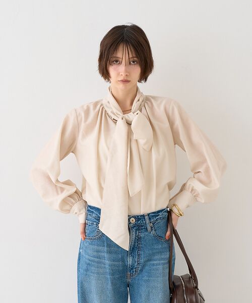 Rouge vif la cle / ルージュ・ヴィフ ラクレ シャツ・ブラウス | 【一部店舗限定】袖ボリュームボウタイブラウス | 詳細2