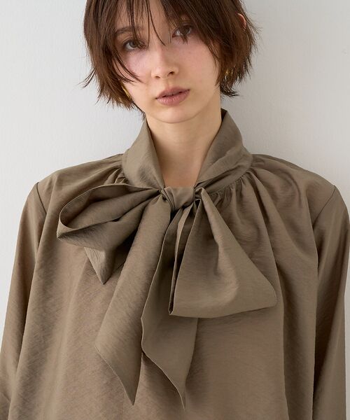 Rouge vif la cle / ルージュ・ヴィフ ラクレ シャツ・ブラウス | 【一部店舗限定】袖ボリュームボウタイブラウス | 詳細25