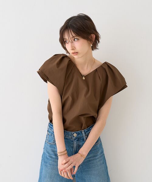 Rouge vif la cle / ルージュ・ヴィフ ラクレ ボリュームスリーブブラウス Rouge vif la cle｜【セットアップ対応】リボンボリューム