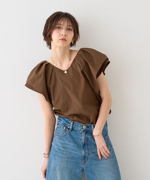 Rouge vif la cle / ルージュ・ヴィフ ラクレ シャツ・ブラウス | 【一部店舗限定】Vネックボリュームスリーブブラウス | 詳細22