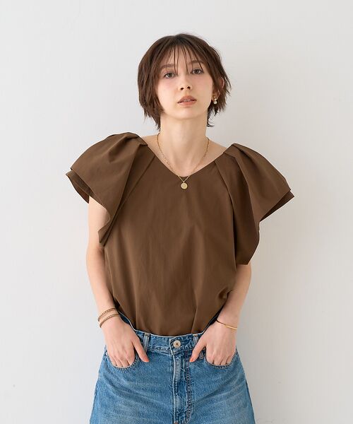 Rouge vif la cle / ルージュ・ヴィフ ラクレ シャツ・ブラウス | 【一部店舗限定】Vネックボリュームスリーブブラウス | 詳細24