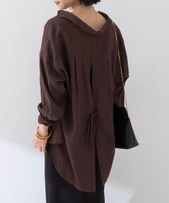 Rouge vif la cle / ルージュ・ヴィフ ラクレ シャツ・ブラウス | 【新色追加】麻混バックスリットシャツ